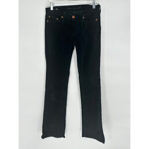 BIG STAR JEANS BLACK CORDUROY BOOTCUT WOMEN'S‎ SIZE 26R